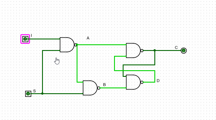 Работа схемы